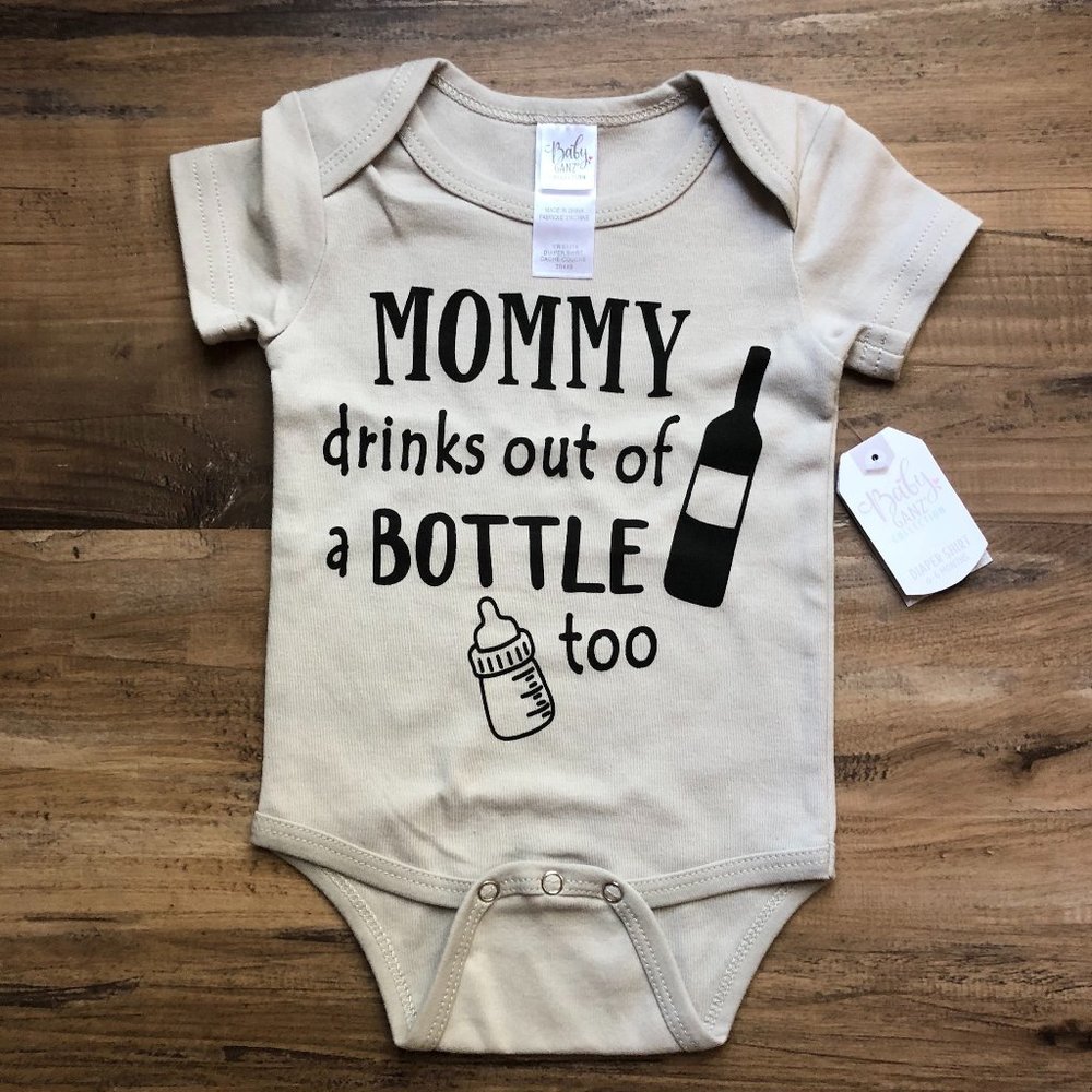 BABY GANZ DIAPER SHIRT - 0-6 Months